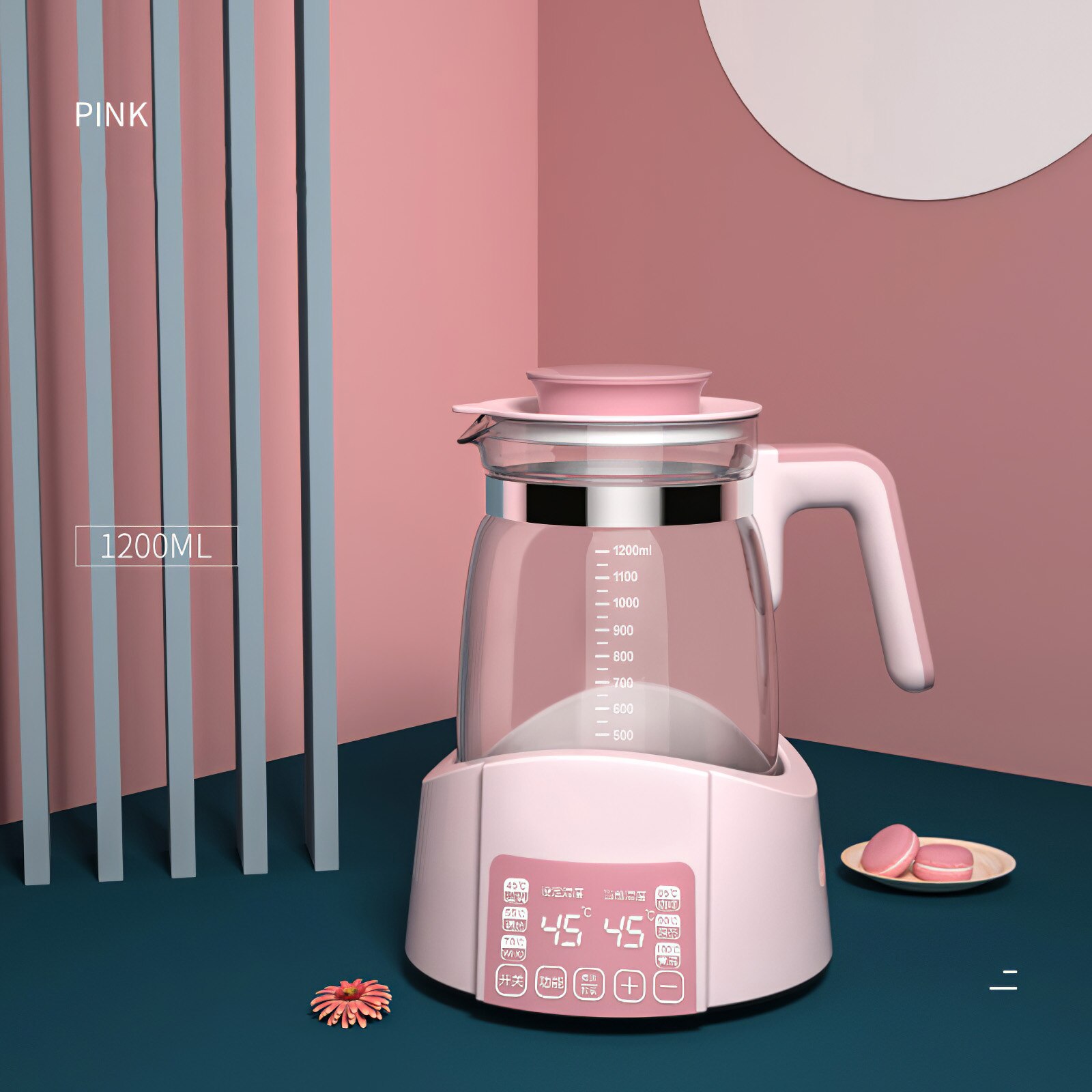 Konstant varme elkedel sundhed pot baby smart mælk termostat konstant temperatur vand varmere te maker