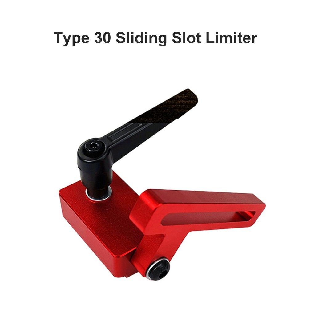 Woodworking T Slot Stopper Miter Gauge Fence Connector Alloy Miter Track Stop Block Saw Table Sliding Brackets Chute Limiter
