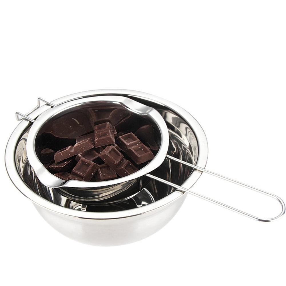 Rvs Chocolade Boter Milt Melt Ting Kom Lange Grip Handvat Diy Gebak Koken Dessert Bakken Gebak Keuken Gereedschap