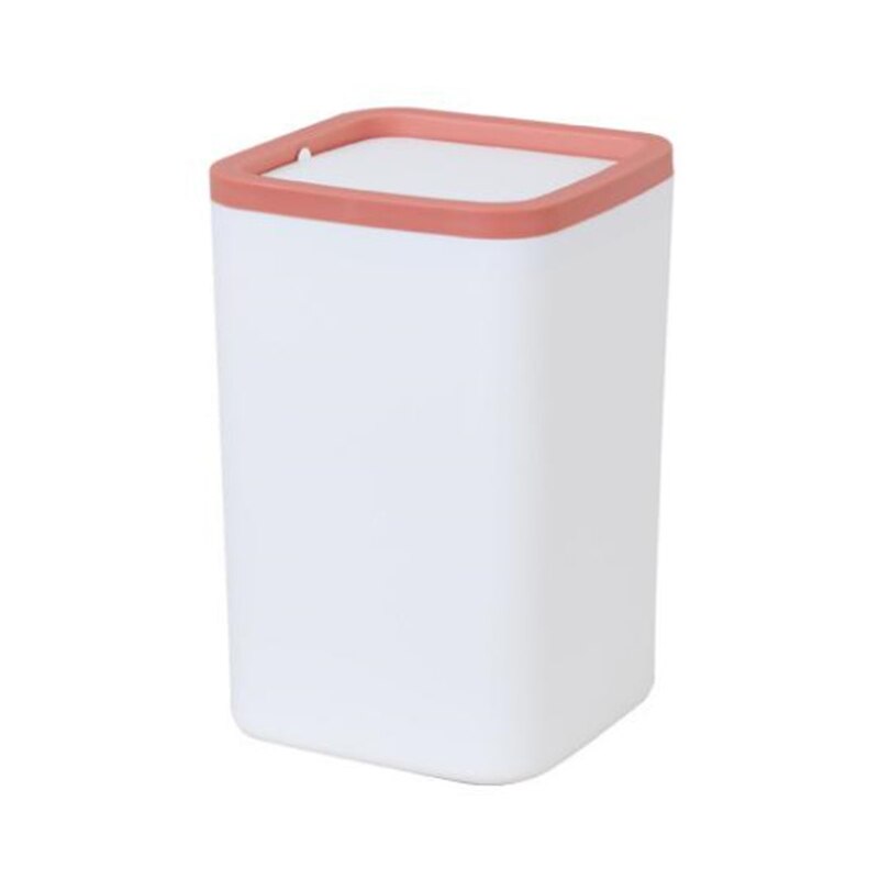 Waste Bin Small Trash Can Mini Desktop Ashcan Litter Trash Little Table Top Trash Box For Desk Trash Bin: Red