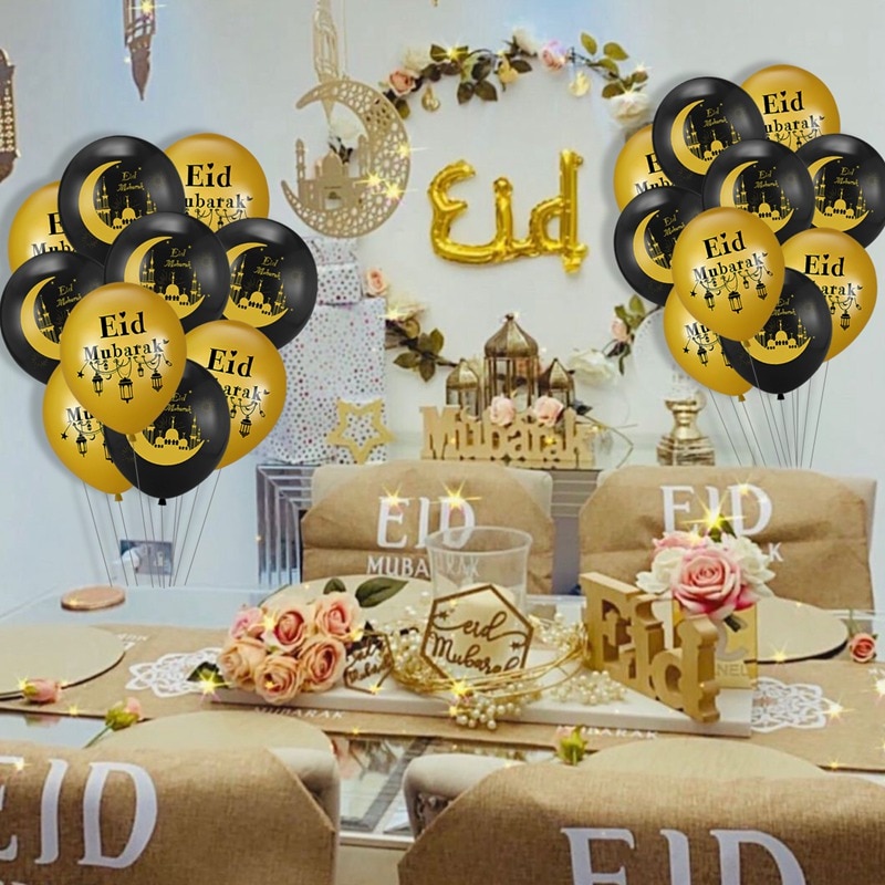 Fengrise Eid Mubarak Ballon Kareem Glücklich Ramadan Dekoration Muslim Islamischen Muslimischen Festival Ballon Ramadan Ballon Hilfe Mubarek