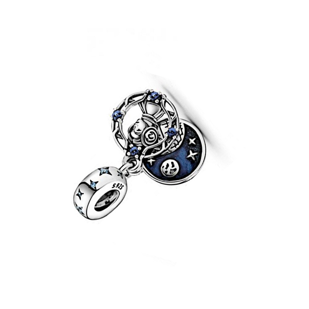 Fahmi 2020 Nuovo 100% 925 Sterling Silver Lustro Mobile 3D Logo Il Bambino di Fascino Misura FAI DA TE Catena Del Serpente Dei Monili Del Braccialetto per Le Donne: Colore rosa