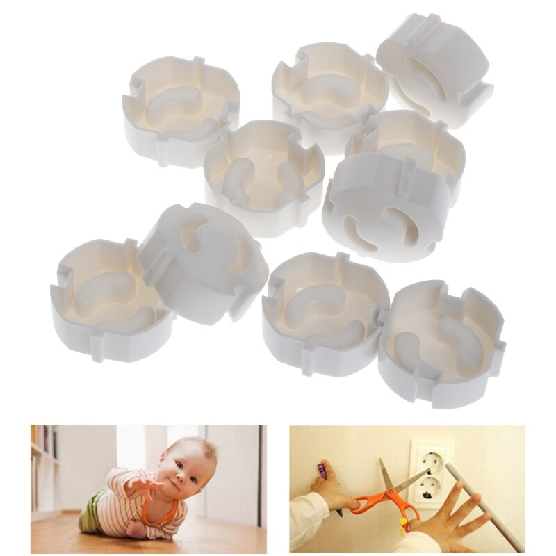 10pcs Baby Safety Plug Socket Cover Protective Child Safety Plug Guard 2 Hole BX0D