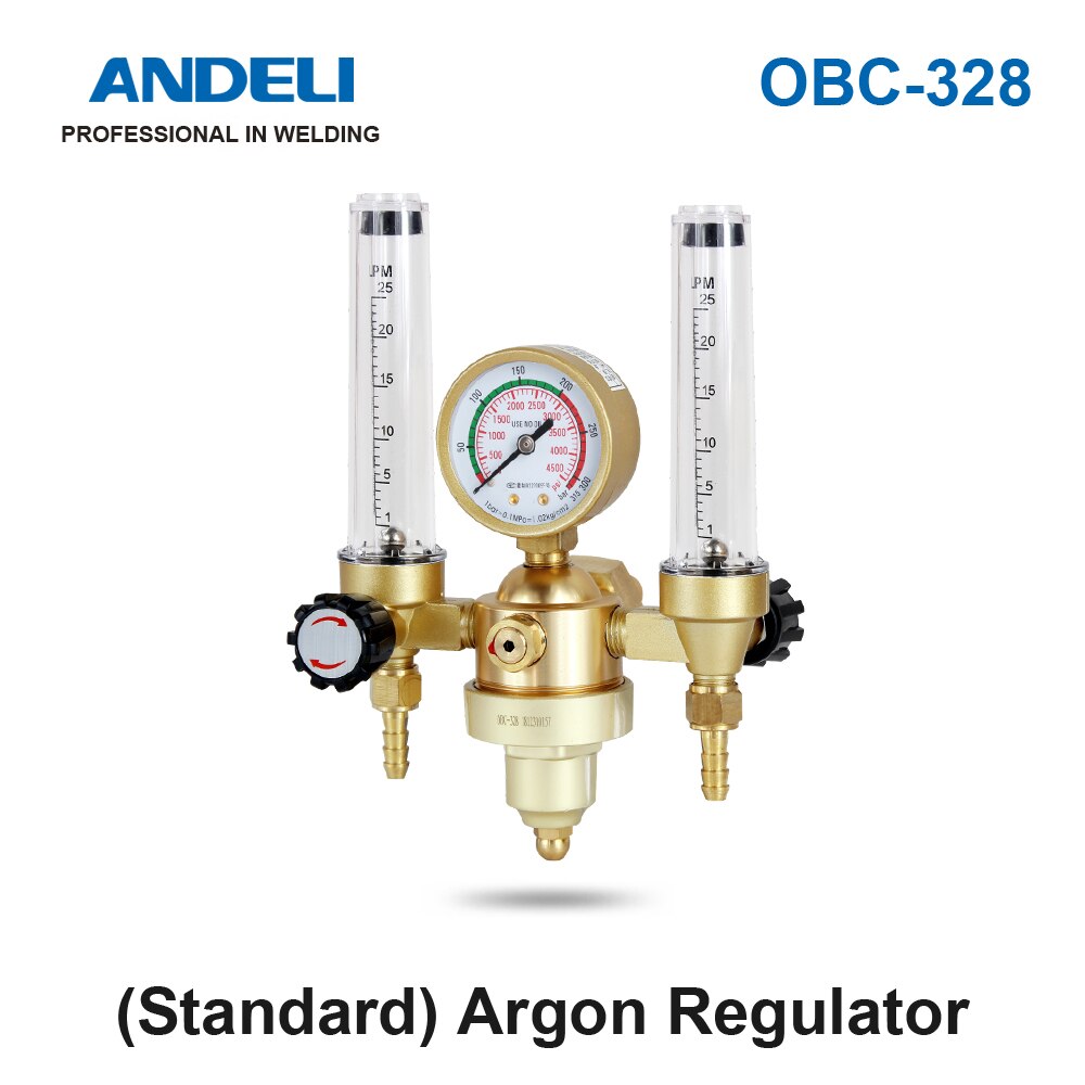 ANDELI Welding Gas Meter Argon Pressure Flow Regulator for TIG Welding machine Argon pressure reducer: OBC-328
