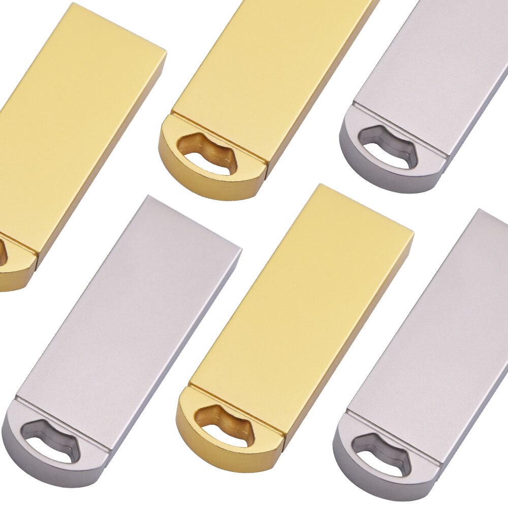 bulk 10pcs free logo USB Flash Pen Drive 128GB Metal USB Flash Drive 2.0 usb memory stick 4GB 8GB 16GB 32GB flash drive u disk