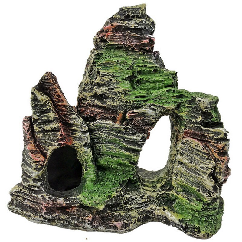 Aquarium Landschapsarchitectuur Ornament Rotstuin Simulatie Hars Aquarium Decoratie Aquarium Aquarium Decoratieve Accessoires Voor Thuis: E 11.5x11x5.5cm