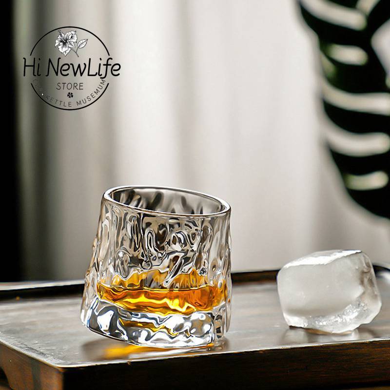 Vaso giratorio para hombre, vaso de vidrio para whisky, vaso para cóctel, giroscopio, copa de vino, para Bar