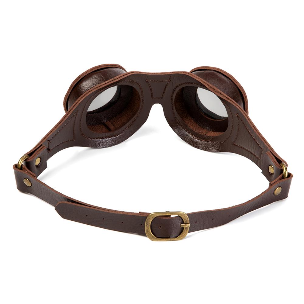 Gear duke retro motorcykel glasögon glasögon vintage moto klassiska glasögon för harley pilot steampunk atv cykel koppar hjälm