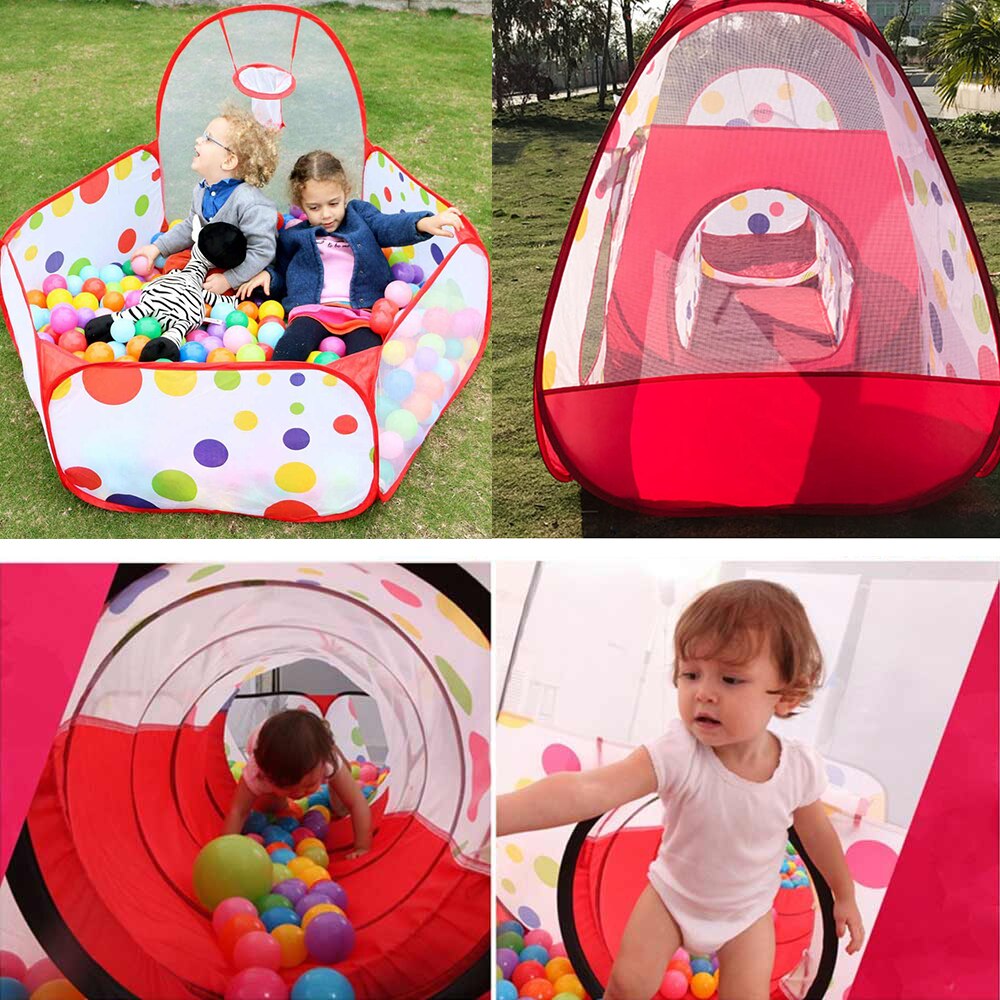 3 sztuk/zestaw niemowlę kojec tunel dom dzieci garnczki dzieci zabawki piłka dla niemowląt dół basen namiot dla dziec zabawki basen z piłeczkami piłka oceaniczna zabawki