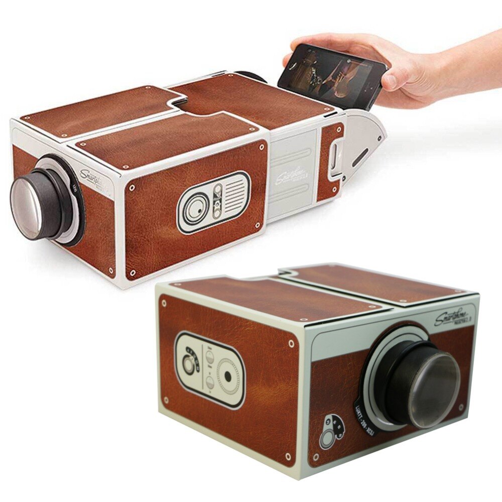 Portable Cardboard Smartphone Projector 2.0 DIY Mobile Phone Cinema Theater-34#/CC