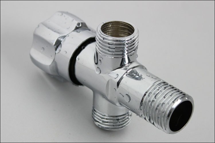 Brass triangular valve finish Chrome international standard G1/2 multifunctional