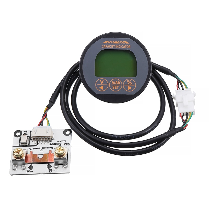 Probador de Capacidad de Batería Coulómetro - 50A 100A 350A - Detector Indicador Monitor - para Litio Plomo-Ácido