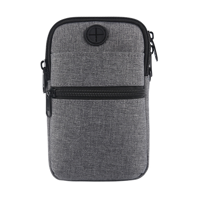 Messenger taske herre lærred mini skuldertaske til mænd lille taske til mænd lille rejsetaske håndtaske herre crossbody tasker til mænd: Grå
