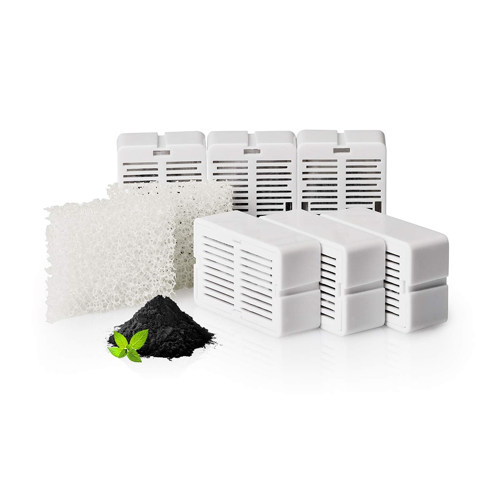 2.3L fuente de agua automática para gatos mascotas LED eléctrico USB para perros, fuente de alimentador de bebedero para mascotas fuente para beber dispensador de agua: Filter Kits