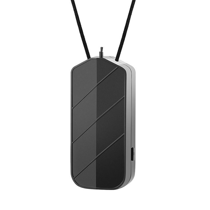 2 uds purificador de aire portátil Personal con collar de luz Uv ambientador ionizador generador de iones negativos-blanco y negro
