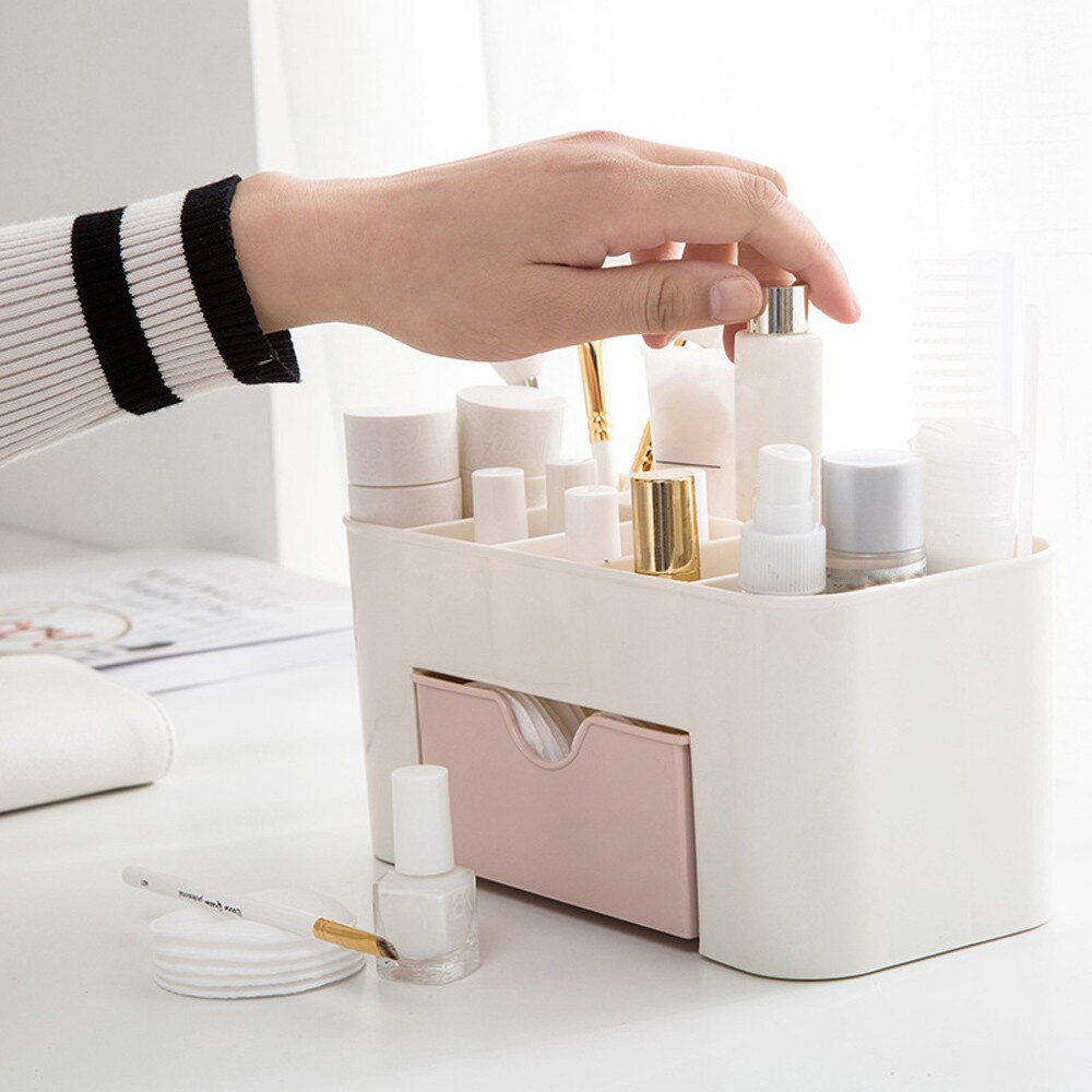 Ruimte Besparen Desktop Cosmetica Make Storage Lade Soort Box Voor Huis Plastic Opbergdoos Accessoires Box #20