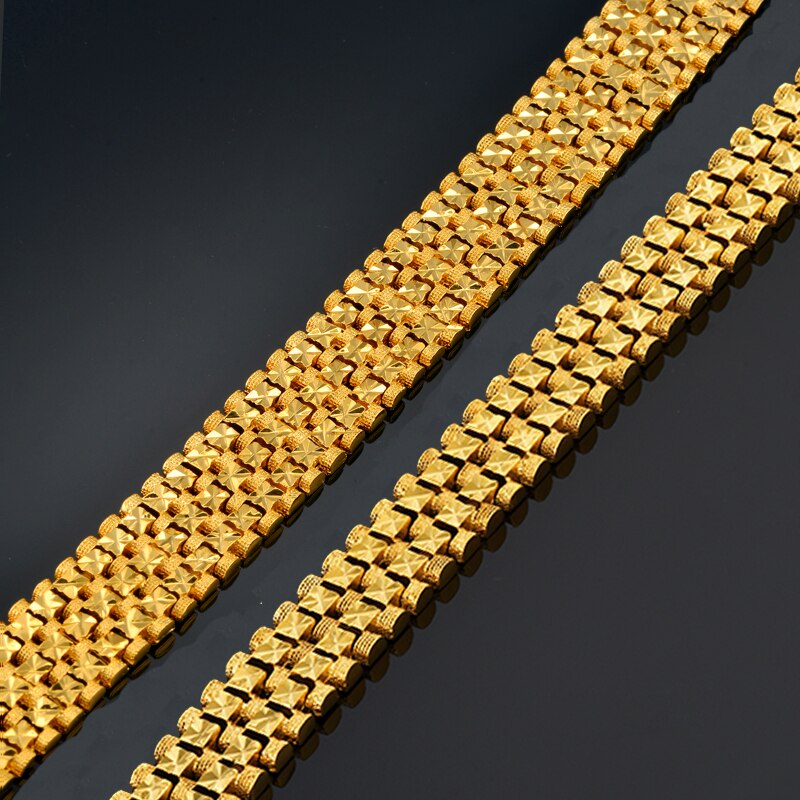 Braccialetto degli uomini per uomini18MM Maschio di colore dell'oro Della Catena Braccialetti di Collegamento 20 CENTIMETRI casuale stella di Collegamento Dei Monili Pulseiras Dropshipping SL789