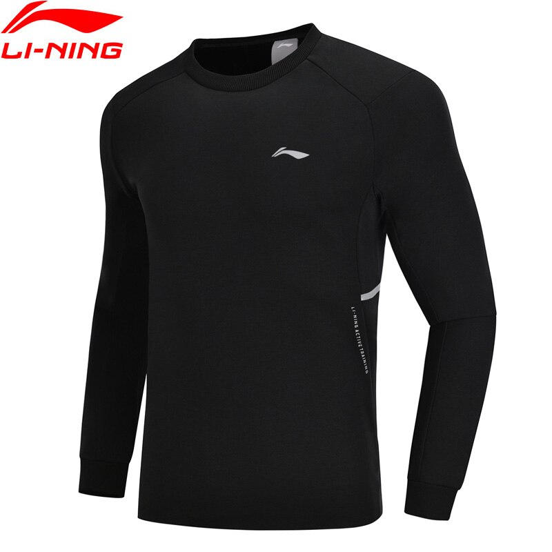 Li-Ning Men Training Series Sweater Polyester Cotton Comfort Regular Fit Hoodie LiNing Sports Tops AWDN349 CJAS18