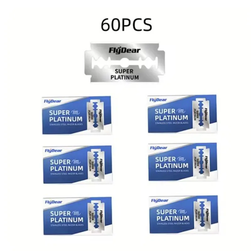 10-100pcs Classic Retro Stainless Razor Men's Safety Razors Barber Tool Double Edge Shave Hair Removal Razor: green