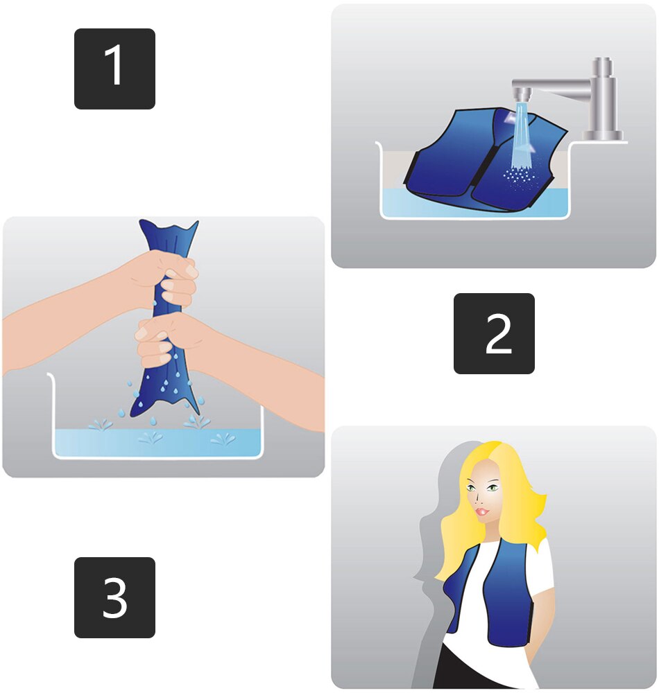 Tempdown Cotton Flame Retardant Fire Resistant Evaporative Cooling Vest for Firefighter Fire Fighting Safety Protection SK-6529F