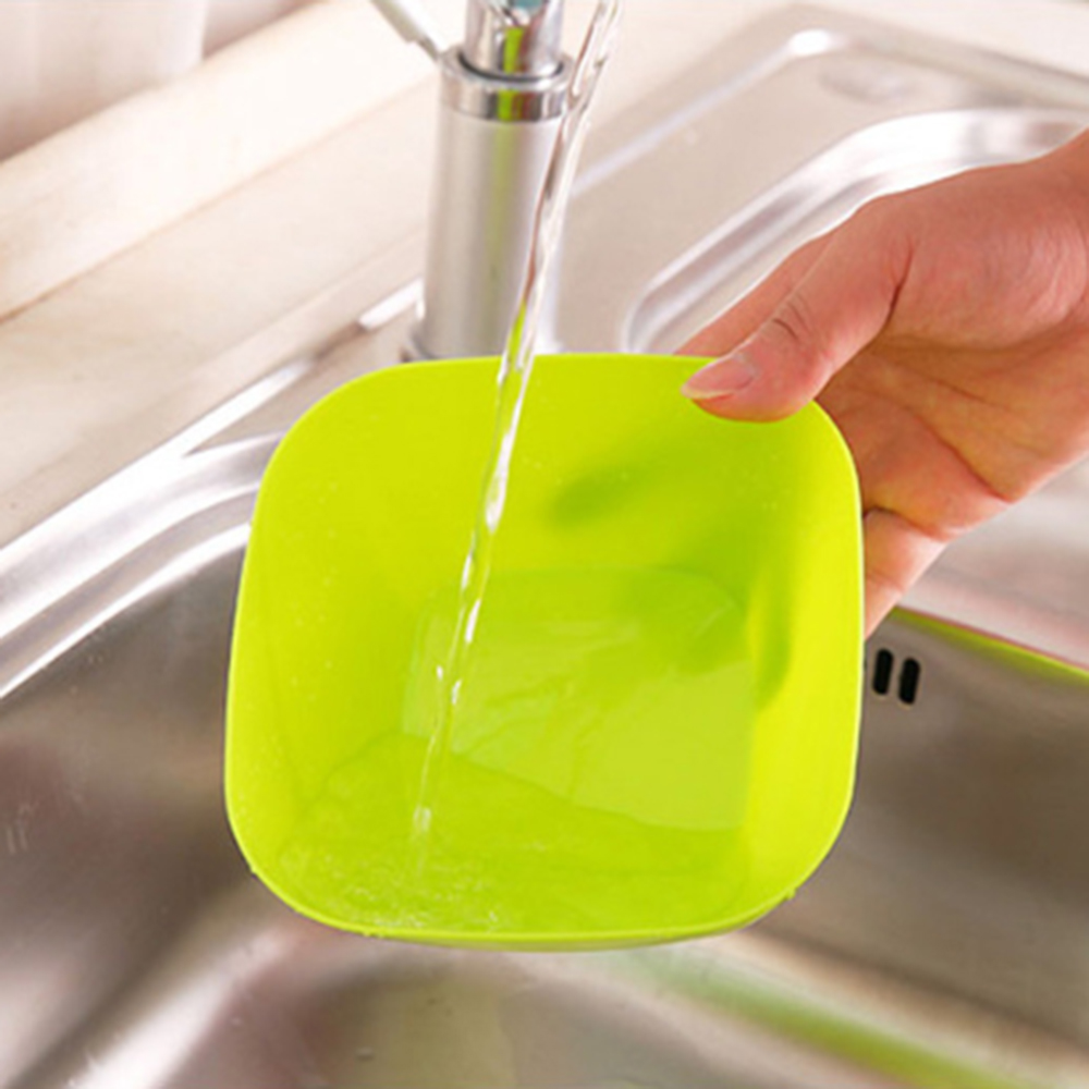 Plastic fruit salad bowl of food grade plastic square melon fruit plate small snacks candy dish