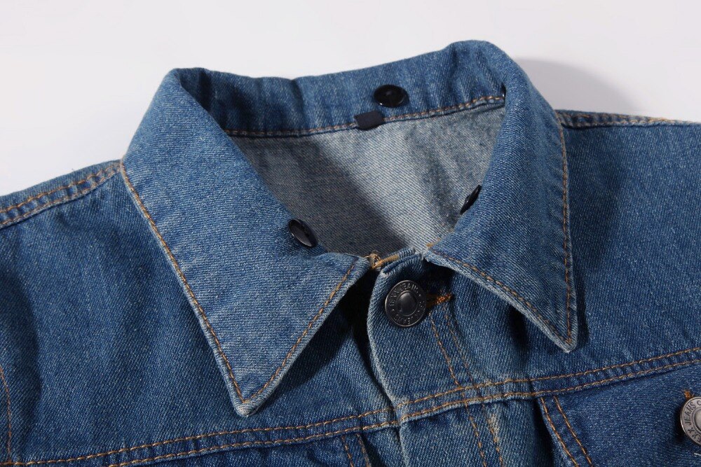 Chaqueta vaquera informal para Hombre, Cazadora Bomber con capucha, de , a la , talla grande