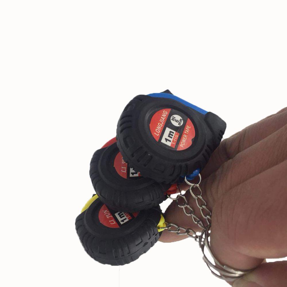 1 Unidad 1 m/3 ft regla fácil retráctil regla de tracción portátil KeychainTape medida herramienta de medida herramientas de calibrado cinta métrica