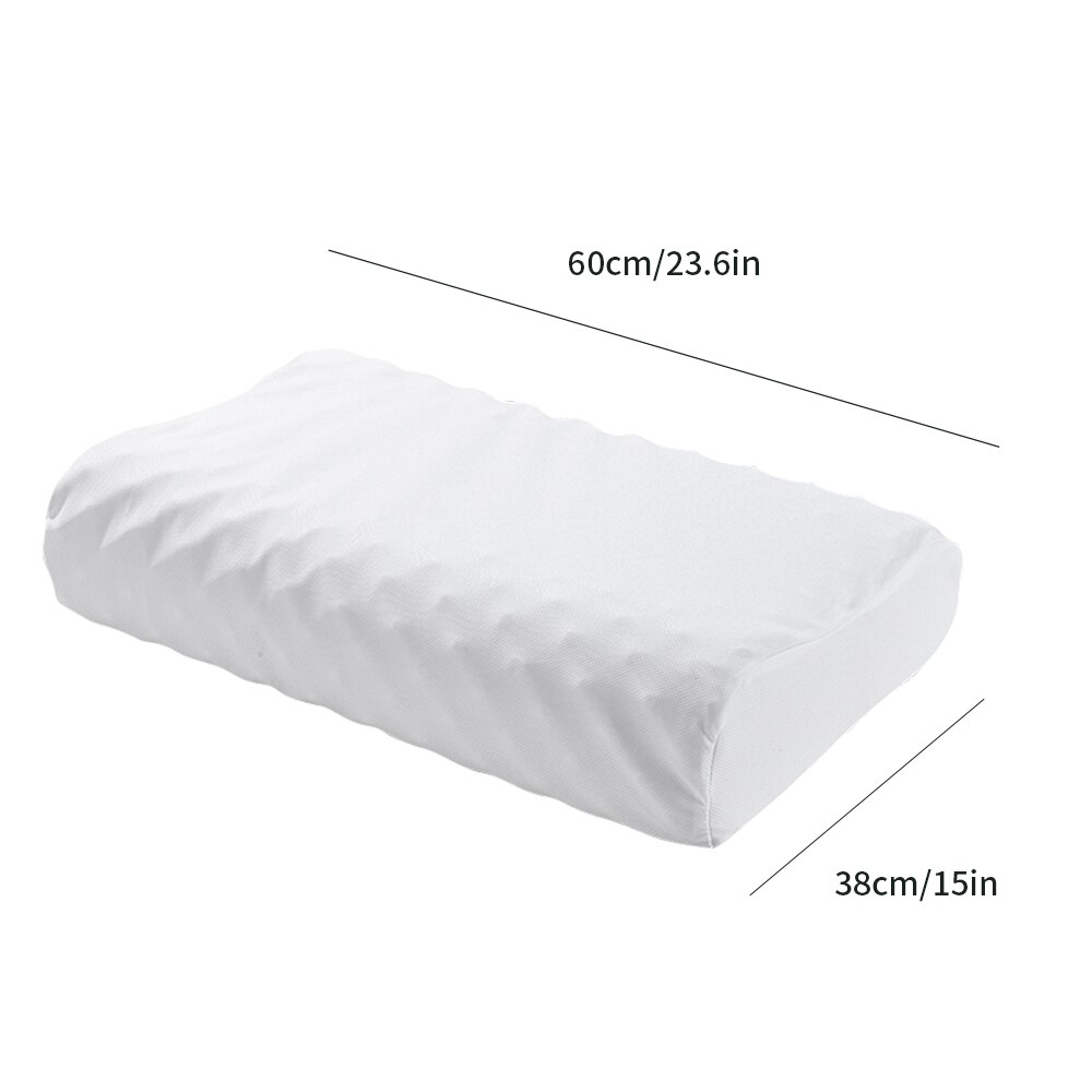 60*38cm memory skum sengetøj pude åndbar massage latex pude langsom rebound sundhed cervikal nakke beskyttelse