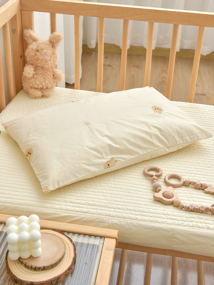 Neugeborenen Baby Reine Baumwolle Kissen Baby Baumwolle Kissen Kindergarten kinder Nickerchen Atmungsaktive Buchweizen Kissen Abnehmbare Kissenbezug: Rot