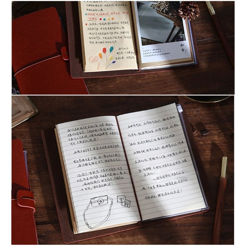 Handcrafted Diary Notebook Engraved Leather Journal Message Note Book to My Daughter /to My Wife Handwriting Pocketbook