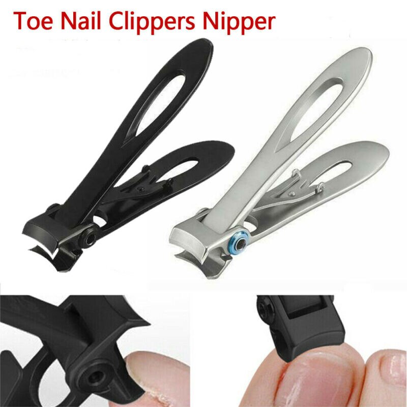 Nail Clippers Stainless Steel Wide Jaw Opening Manicure Fingernail Cutter Thick Hard Ingrown Toenail Scissors For Thick Nails