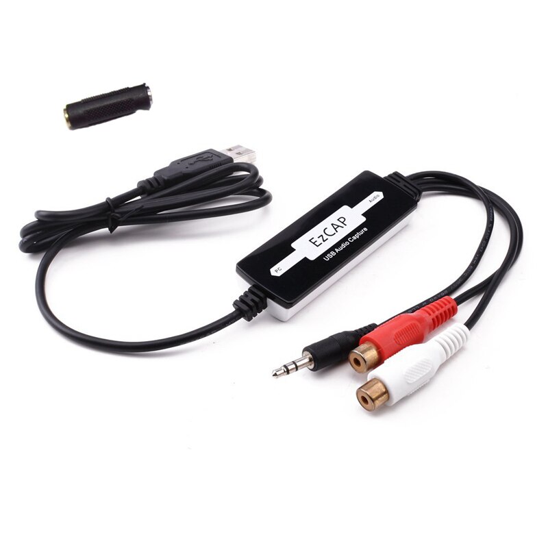 EZCAP216 USB 2,0 Audio Capture Card Kassette Zu CD/MP3 Konverter WMA WELLE Recorder Bearbeiten Audio Zu Digital RCA R/L 3,5mm Audio In