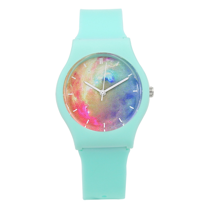 Reloj deportivo resistente al agua para mujer, Harajuku Star, transparente, Jelly, sencillo, femenino