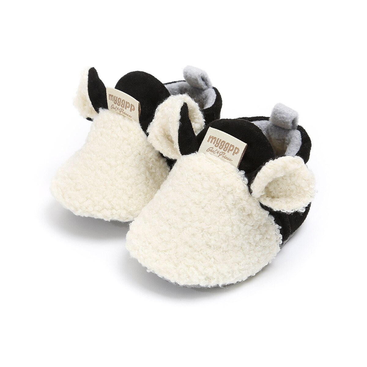 Zapatos de felpa para bebé, zapatillas gruesas de dibujos animados para recién nacidos, tenis para bebés, 1 año: B / 13