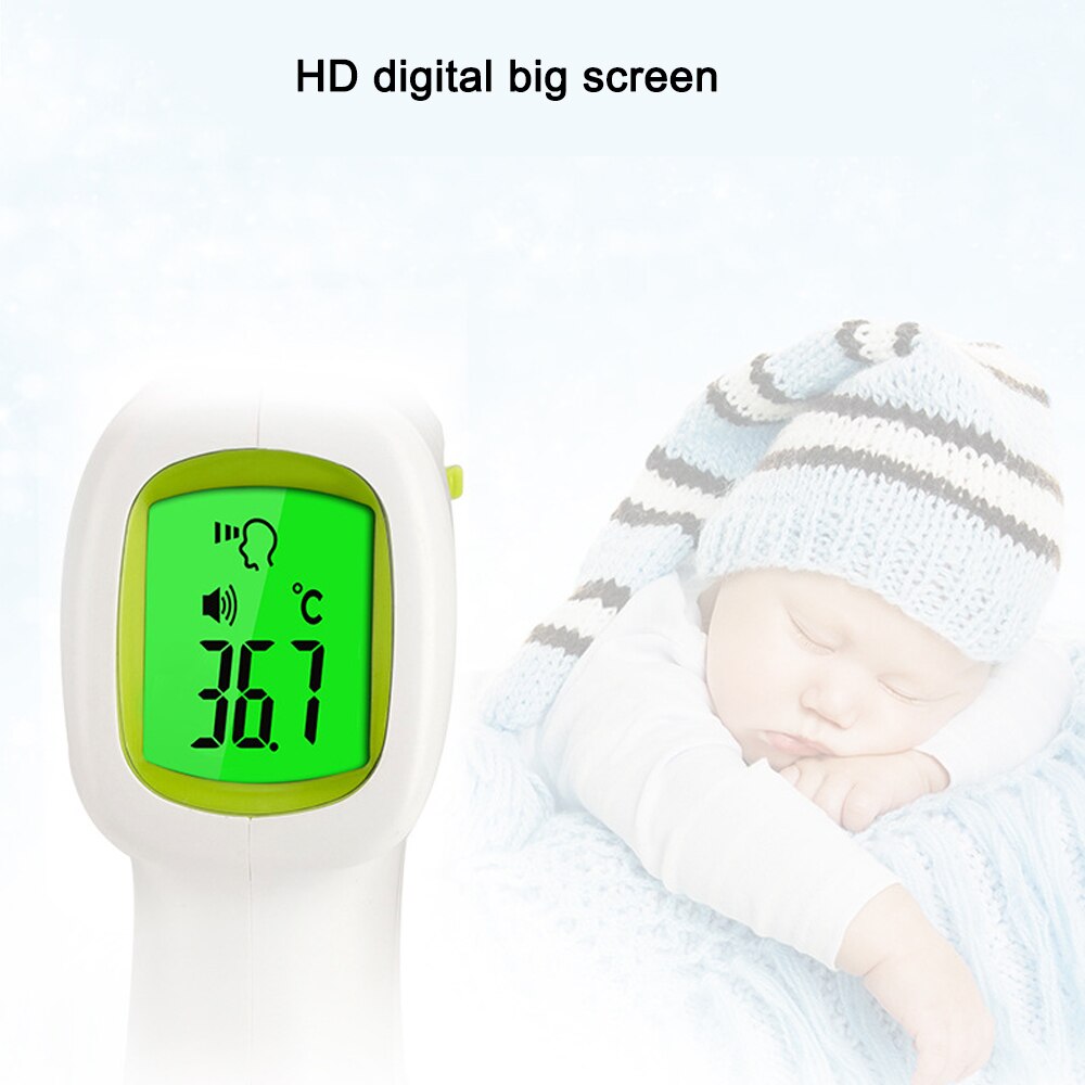 Termómetro infrarrojo para niños y bebés, termómetro electrónico casero con pantalla Digital de tres colores, termómetro infrarrojo sin contacto