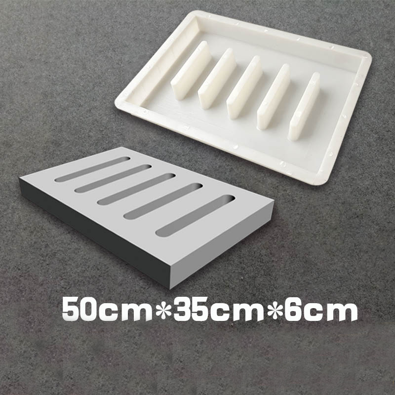 Dachrinne Abdeckung Gitter 3D Kunststoff Pflaster Formen für Beton Stein Schiefer Fliesen regenwasser kanaldeckel wasser rost 50x35x6cm
