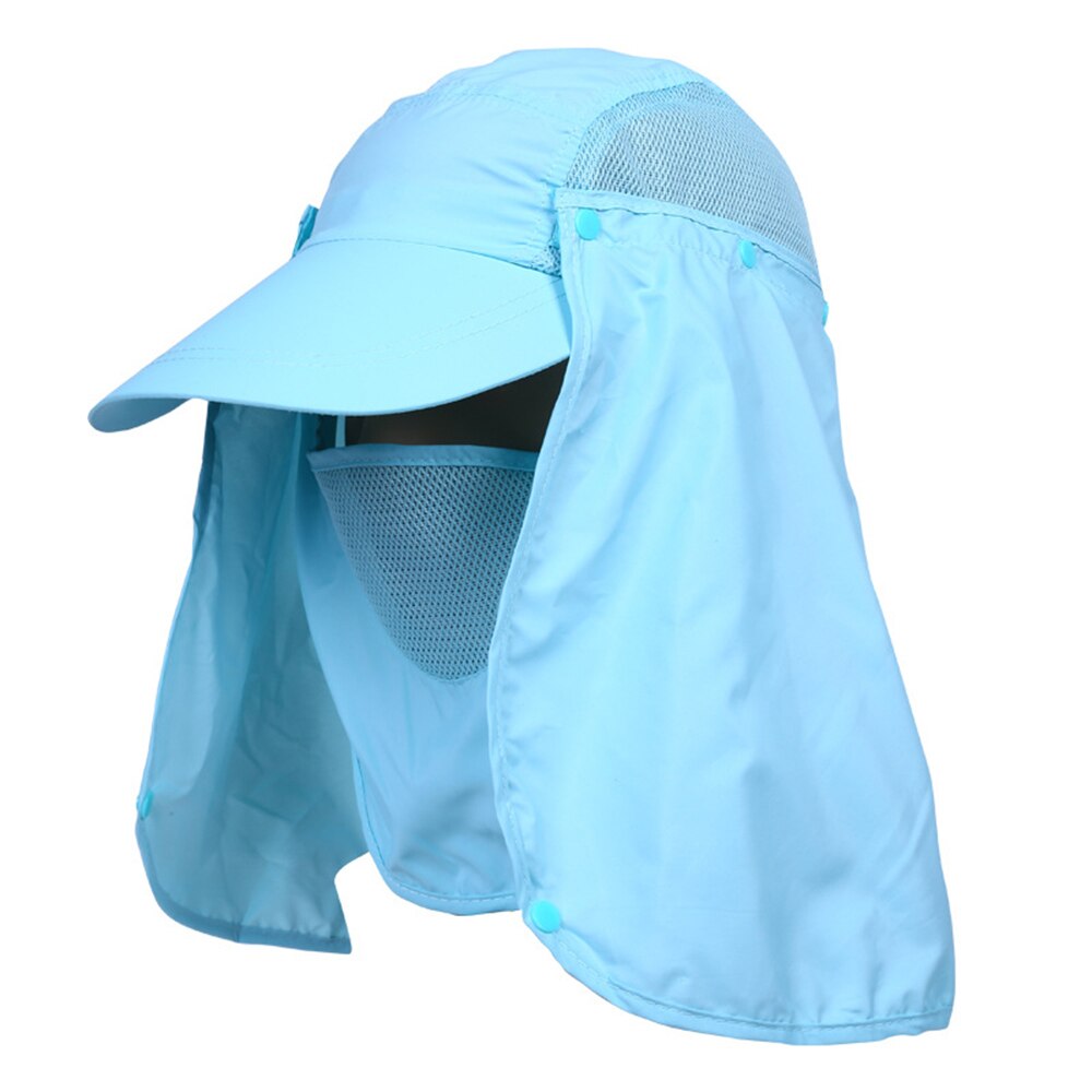 Zon Caps Flap Hoeden 360 Graden Solar Uv Bescherming Zonnehoed Zomer Mannen Vrouwen Zonneklep Cap Vouwen Verwisselbare Nek gezichtsmasker Hoofd