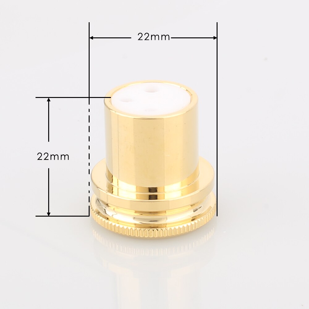 HI End Rumore Fermacorda E Ganci di Rame Placcato Oro XLR Spina Caps XLR Protect Cap 3pin XLR femmina di Riduzione del Rumore Tappi