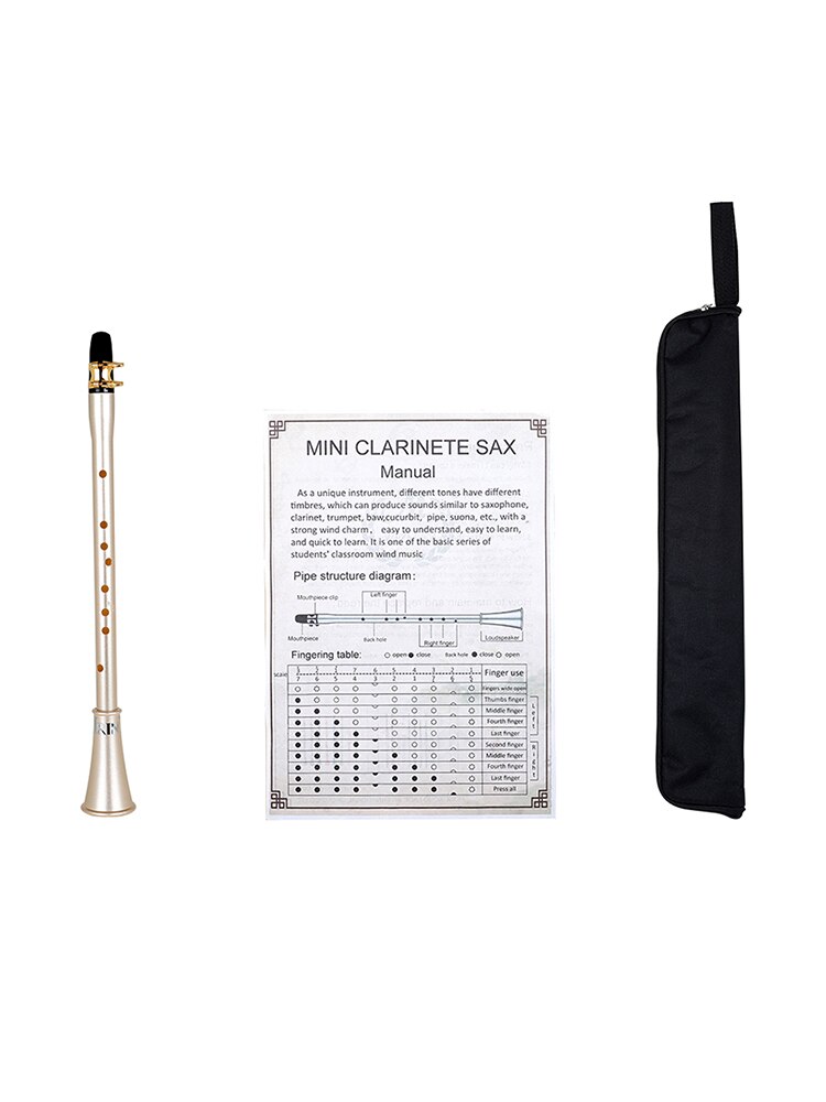 Pocket Saxofoon Kit Draagbare Hars Mini Sax Altsaxofoon Met Draagtas Vingerzetting Grafiek Voor Beginners Houtblazers Instrument