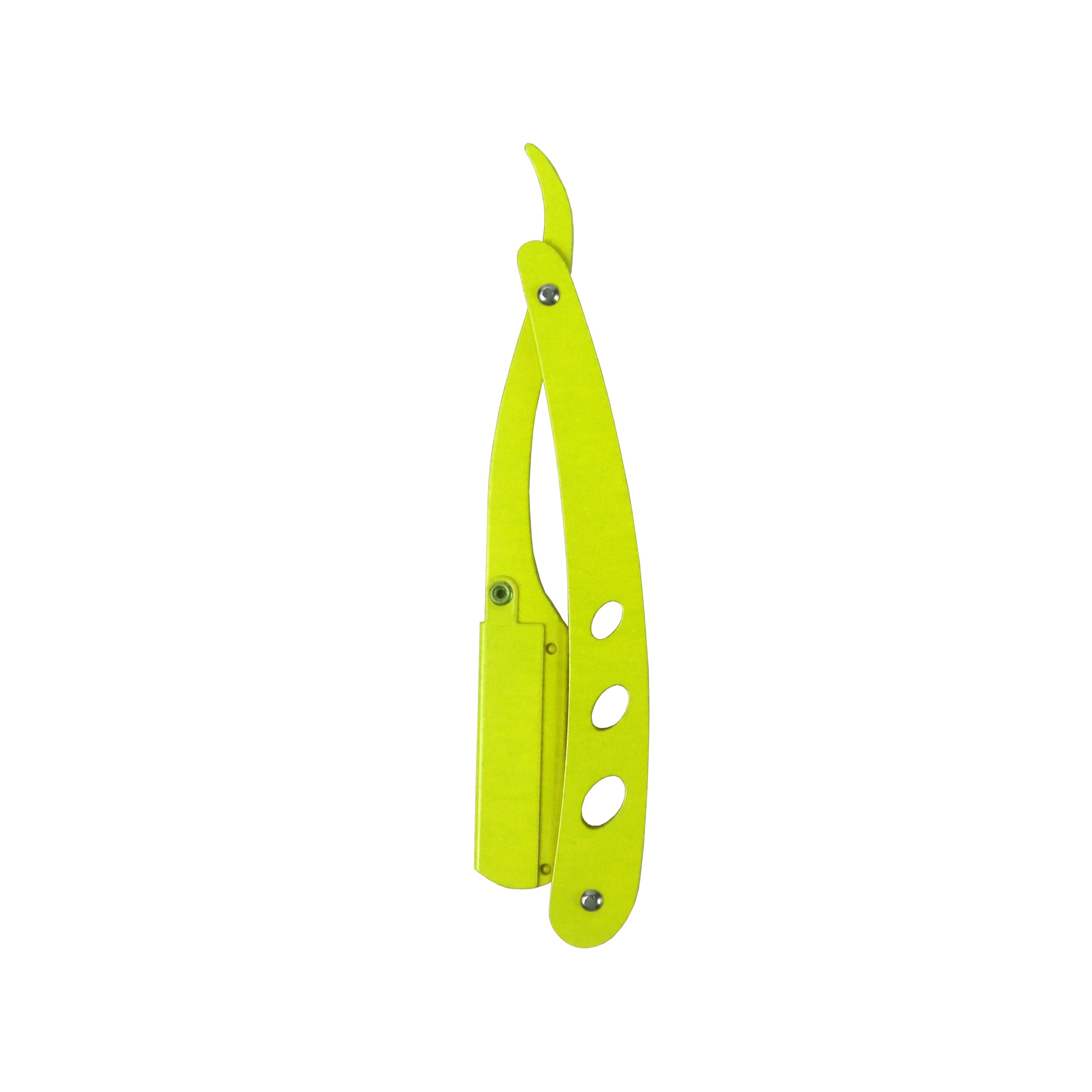Disposable Barber Straight Edge Razor Blade Men Shaving Razor: Yellow