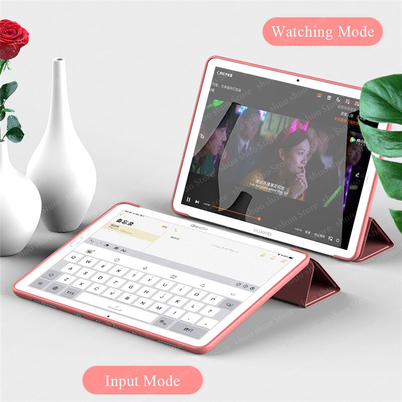Flip Lederen Tablet Case Voor Huawei Mediapad M5 Lite 10 Silicone Smart Cover Shell Coque Media Pad M5 Lite 10.1 inch Fundas Capa