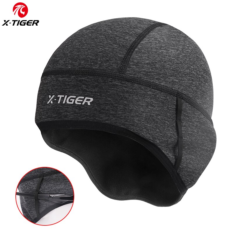 X-TIGER hombre y mujeres de lana de invierno gorra de ciclista MTB bicicleta pasamontañas sombreros a prueba de viento a prueba de nieve sombreros de la motocicleta de la bicicleta ciclismo sombrero: LF7555
