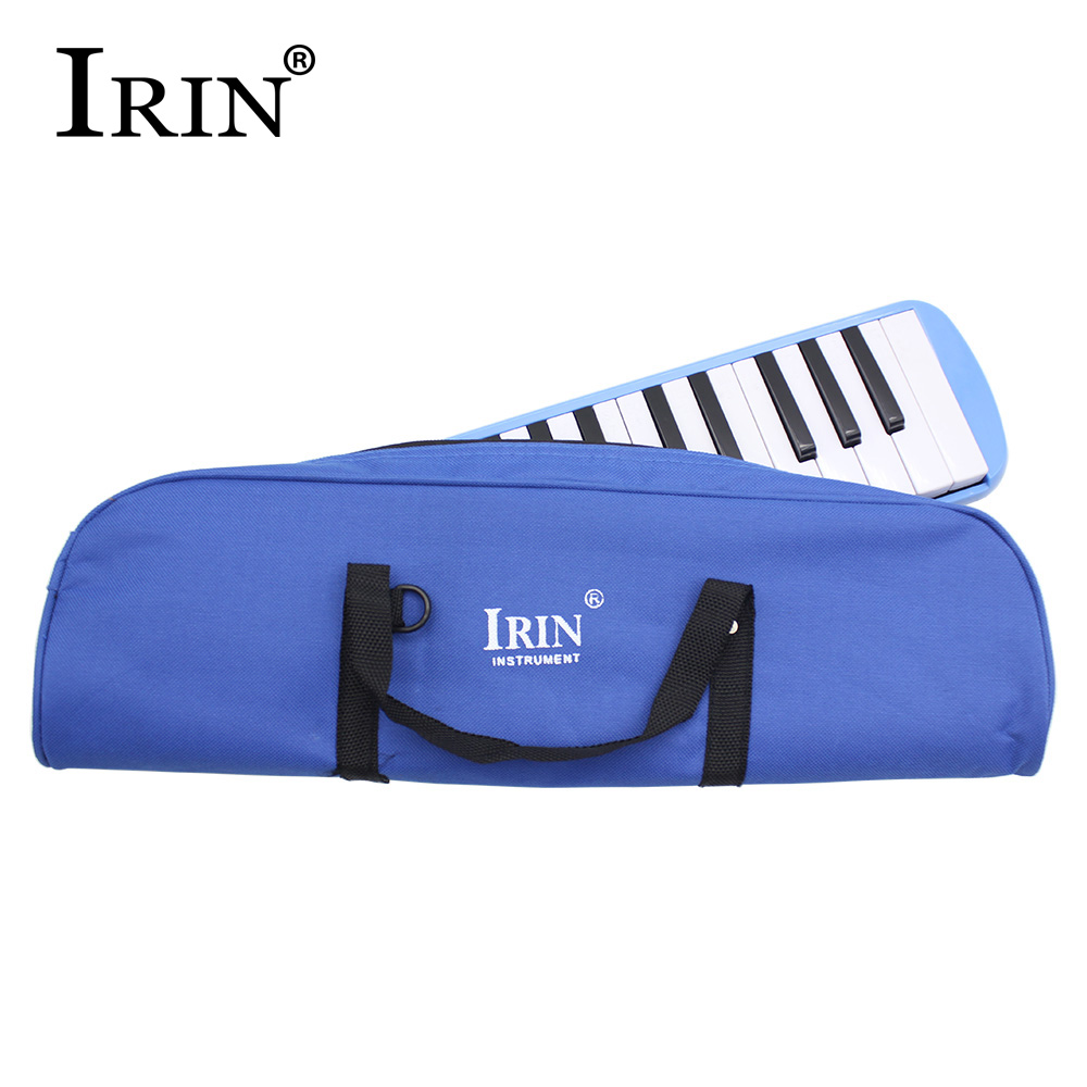 IRIN 32-toetsen mondharmonica Melodica ABS piano met tas Draagbaar mondharmonica voor muziekliefhebbers en beginners Toetsenbordinstrumenten: Blauw