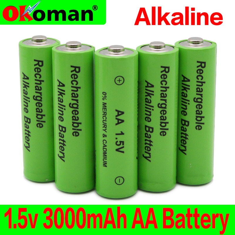 1.5V AA oplaadbare batterij AA cell 3000mah voor zaklamp speelgoed klok MP3 speler vervangen batterijen