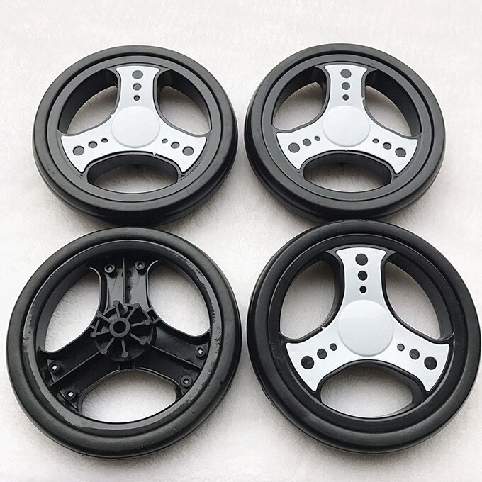 Baby stroller wheel bed front and rear wheels trolley baby stroller rattan chair bamboo weaving car accessories wheel: 4 pcs 16.8-0.8-2.2