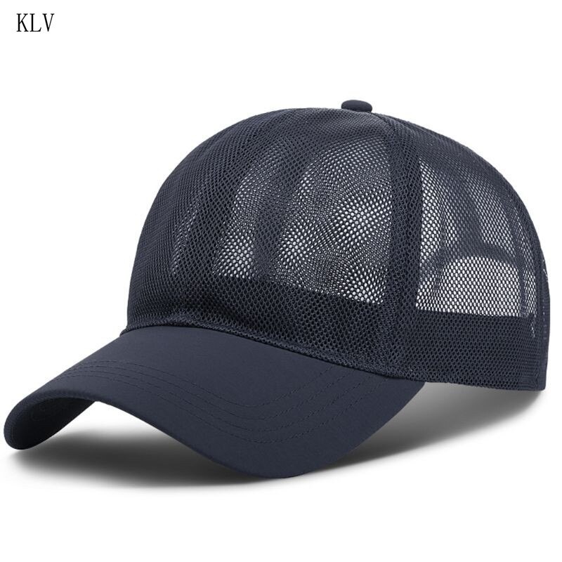 Uomini Pieno di Estate Delle Donne Berretto Da Baseball Della Maglia Asciutto Rapido Raffreddamento di Protezione Del Sole Da Trekking Golf Corsa E Jogging Regolabile Cappello di Snapback: Blu Navy