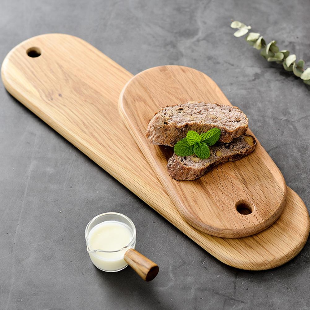 Plateau de rangement assiettes d'affichage Steak Sushi plateau de nourriture en bois massif plats de fruits Pots plateaux socle Stander cuisine assiette vaisselle