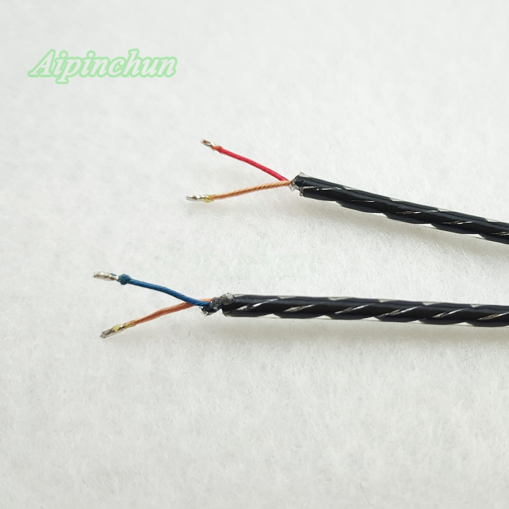 Aipinchun 3.5mm 3-biegunowy gniazdo do gięcia DIY słuchawki kabel audio naprawa słuchawek wymiana przewodu LC-OFC drut A34