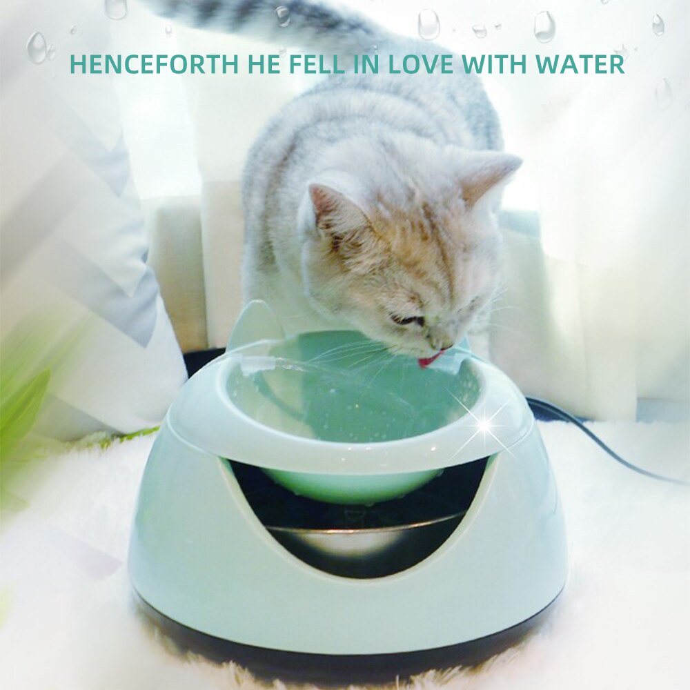 Cat Drinking Fountain Automatic Luminous Pets Water Fountain For Cats Fountain Dogs USB Electric Water Dispenser Drinking Bowls