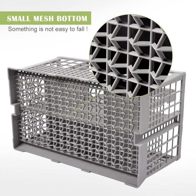 Universal Dishwasher Cutlery Basket Dishwasher Cage Parts Plastic Replacement Rack Cutlery Holder Cooking Utensils Fits for Dish